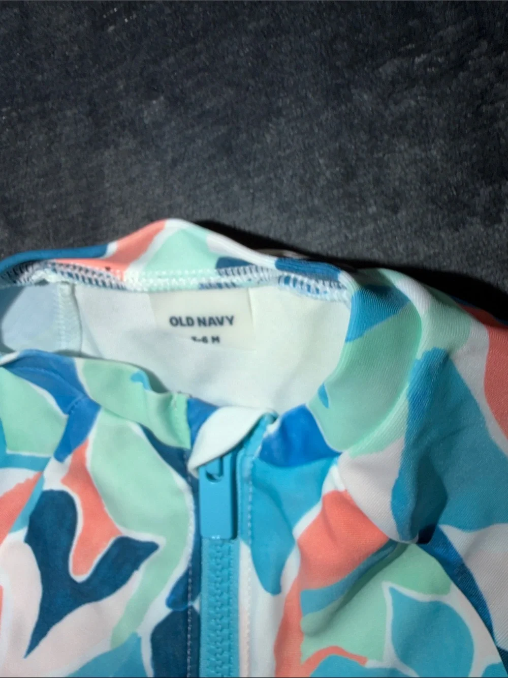 Old Navy Girls One-Piece Rash Guard Swimsuit in Coral, Teal, Navy, Mint, White